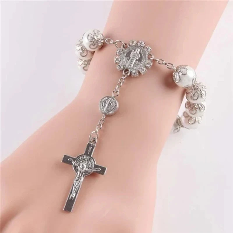 Bracelet Dizainier en Perles Dorées et Argentées