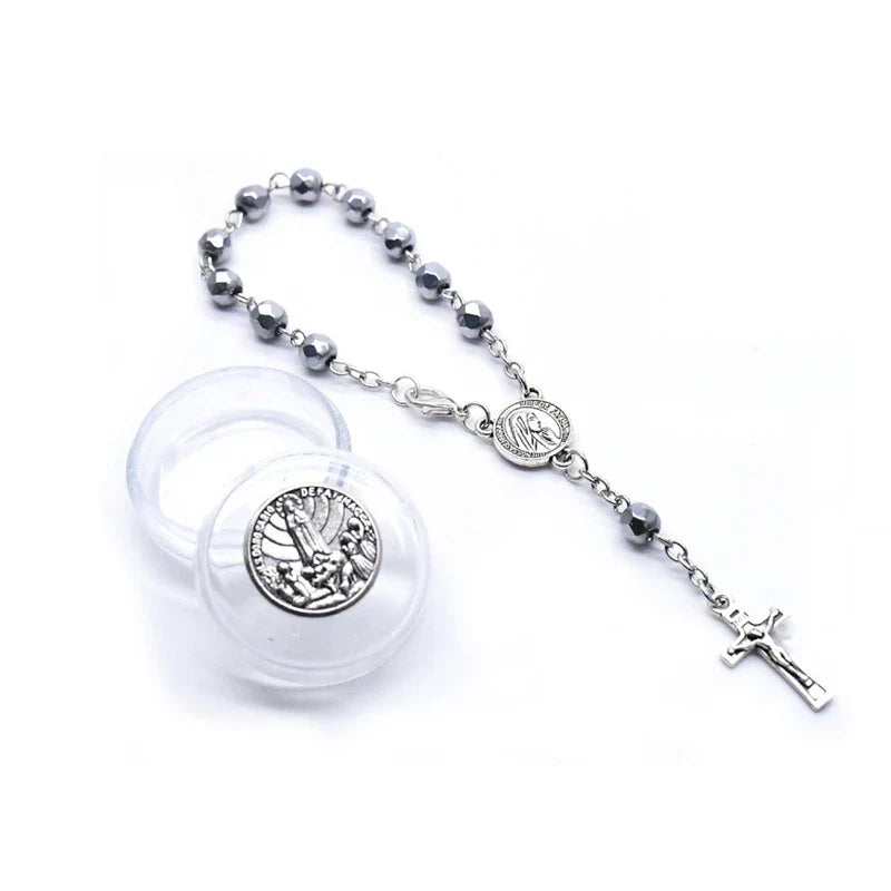 Dizainiers en Perles Colorées avec Médaille de la Vierge Marie