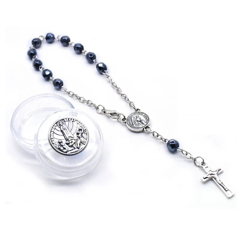 Dizainiers en Perles Colorées avec Médaille de la Vierge Marie