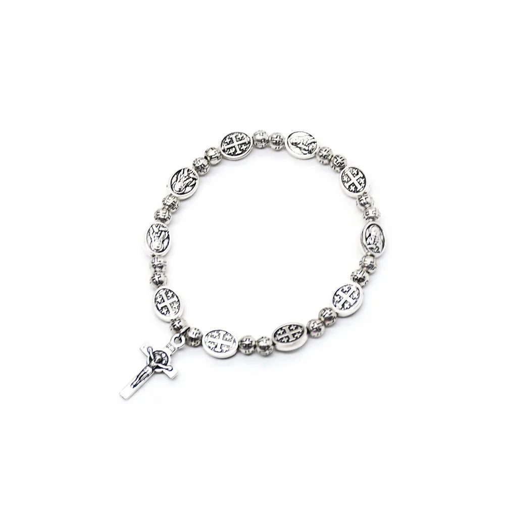 Bracelet de Protection avec Médailles de Saint-Benoît