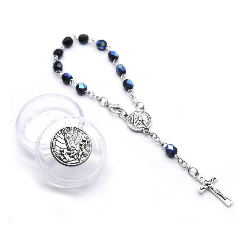 Dizainiers en Perles Colorées avec Médaille de la Vierge Marie