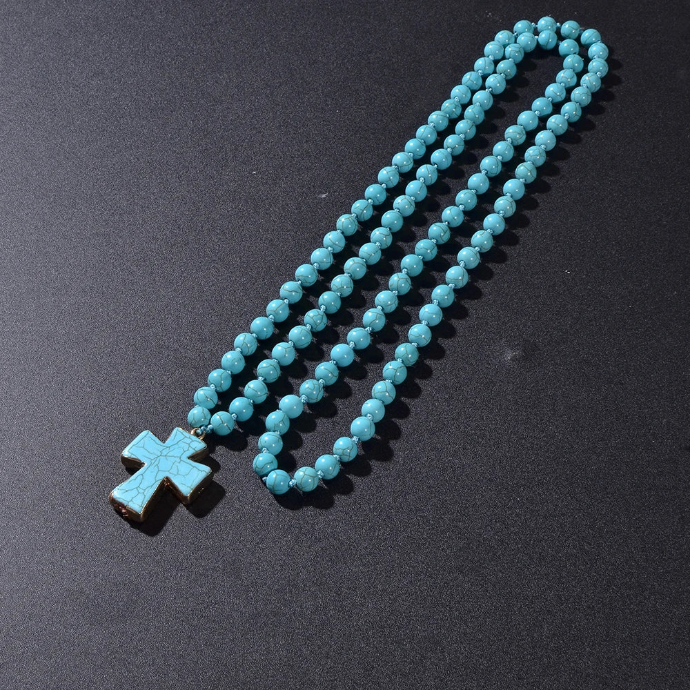 Chapelet en Perles Turquoise