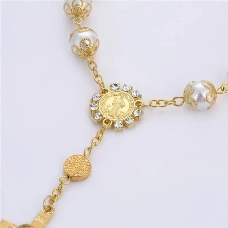 Bracelet Dizainier en Perles Dorées et Argentées