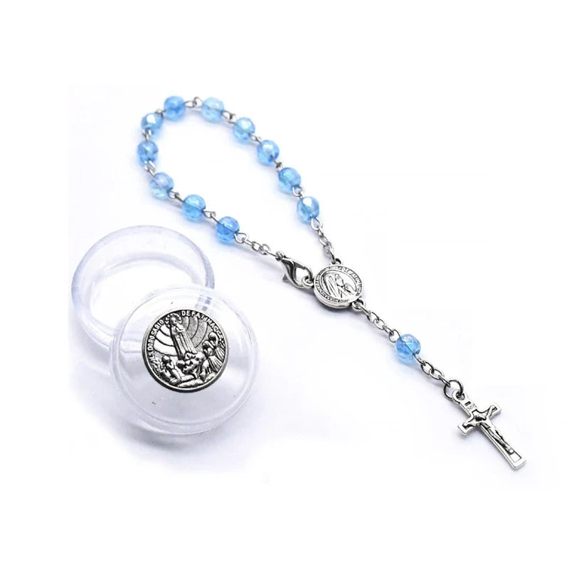 Dizainiers en Perles Colorées avec Médaille de la Vierge Marie