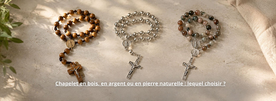 Chapelet en bois, en argent ou en pierre naturelle : lequel choisir ?
