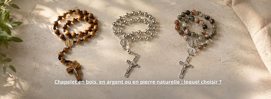 Chapelet en bois, en argent ou en pierre naturelle : lequel choisir ?