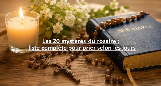 Les 20 mystères du rosaire : liste complète pour prier selon les jours