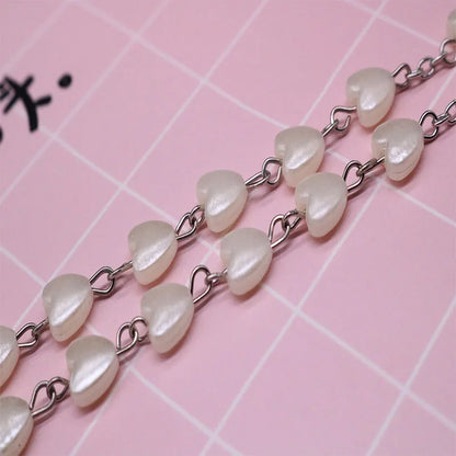 Chapelet en Perles de Cœur Rose