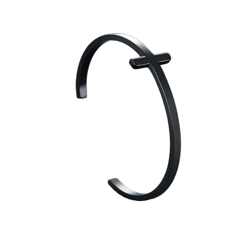 Bracelet Croix Ajustable – Manchette Classique