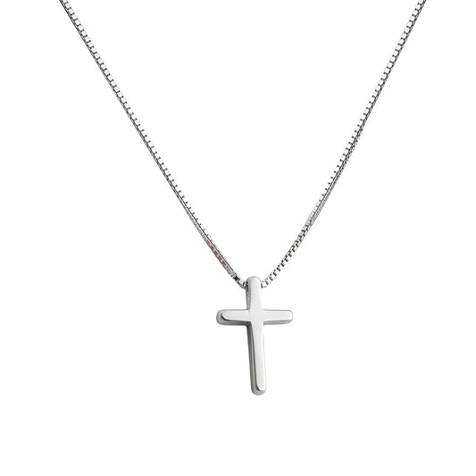 Collier Femme Croix Argentée Minimaliste - Élégance Discrète